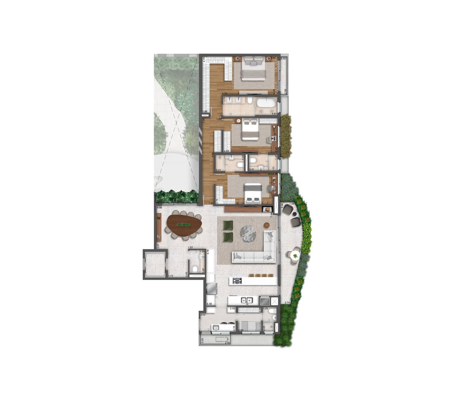 Cobertura com 4 dormitórios à venda sendo 4 suítes, 379.47 m² por - R$ 8.886.325,81 - Batel - Curitiba/PR
